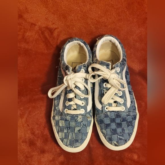 VANS PLATFORM DENIM PATCHWORK SNEAKERS - Picture 4 of 6